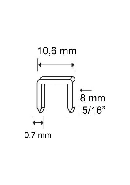 Zımba Teli 13/8 mm