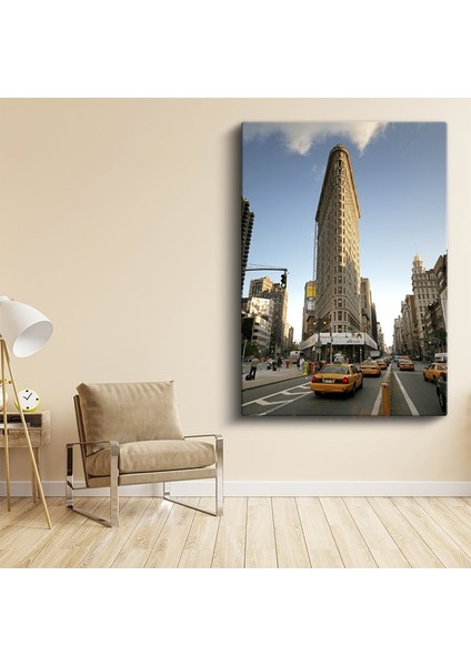 Flatiron Binası - New York Sokakları Kanvas Tablo