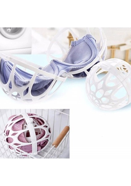 İki Parça Sütyen Yıkama Aparatı, Beyaz, Kolay Temizlik, Dayanıklı Plastik Malzeme