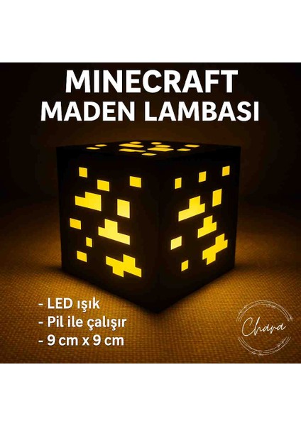 Minecraft Maden Gece Lambası - Geceyi Bloklarla Aydınlat