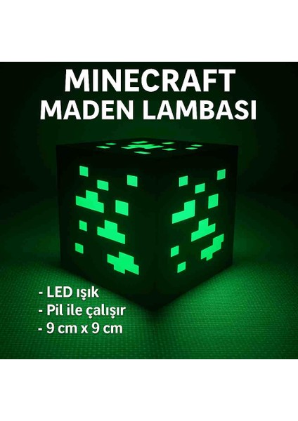 Minecraft Maden Gece Lambası - Geceyi Bloklarla Aydınlat