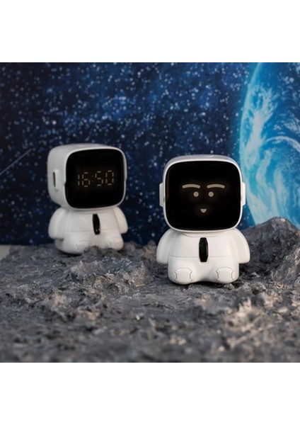 Ruyı Robot Çalar Saat Öğrenciler USB Şarj Edilebilir Elektronik Saat Çocuk Zamanlayıcı indirimleri