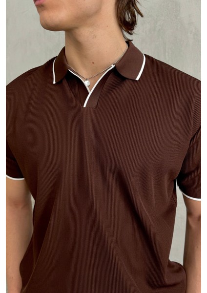 Erkek Oversize Selanik Polo Yaka Triko T-Shirt modelleri