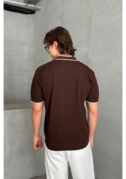 Erkek Oversize Selanik Polo Yaka Triko T-Shirt indirimleri