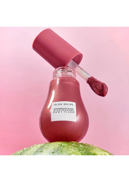 Watermelon Glow Niacinamide Dewy Flush - Aydınlatcı Likit Allık Orman Meyveleri Kırmızısı (12 ml)