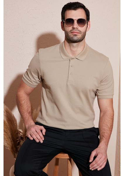 Pamuklu Regular Fit Düğmeli Polo Yaka 5'li Paket T Shirt Erkek T Shirt 5902127S5 fiyatları