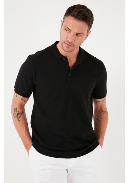 Pamuklu Regular Fit Düğmeli Polo Yaka 5'li Paket T Shirt Erkek T Shirt 5902127S5
