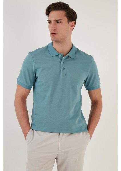 Pamuklu Regular Fit Düğmeli Polo Yaka 5'li Paket T Shirt Erkek T Shirt 5902127S5