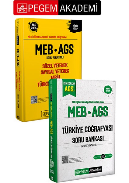 Pegem Akademi 2025 Meb-Ags Konu Anlatımlı Sözel Sayısal Yetenek T