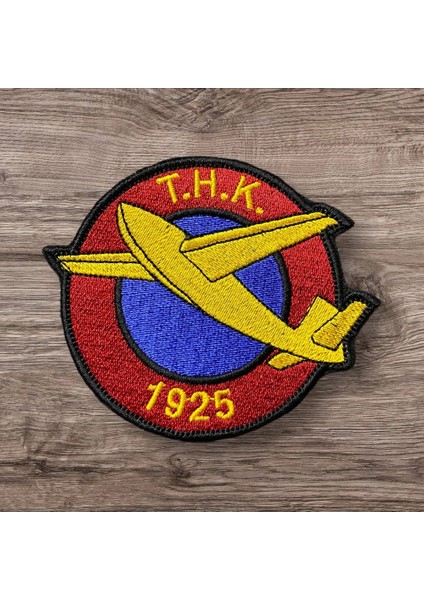 Thk | Türk Hava Kurumu Peçi Patch Arma Nakış - 9 Cm