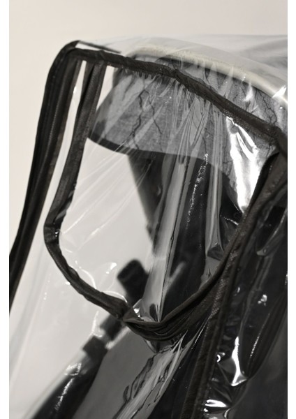 Ultra Lüks Fermuarlı Bebek Arabası Yağmurluğu Siyah(Bütün Bebek Arabalarına Uyumludur) Yzr modelleri