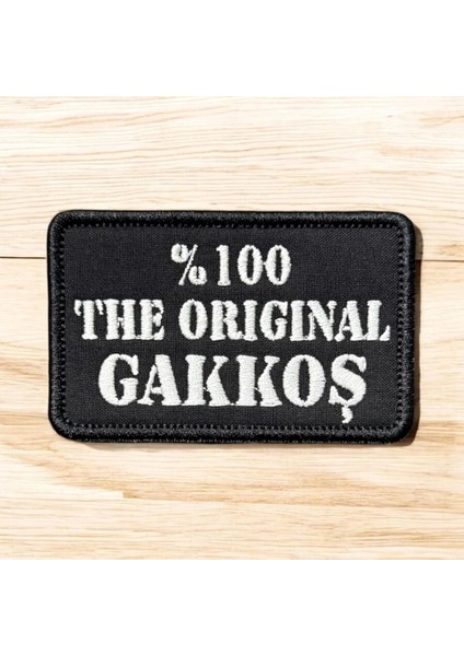 The Gakkoş Yazılı Nakış Patch Peç - 8x5 cm