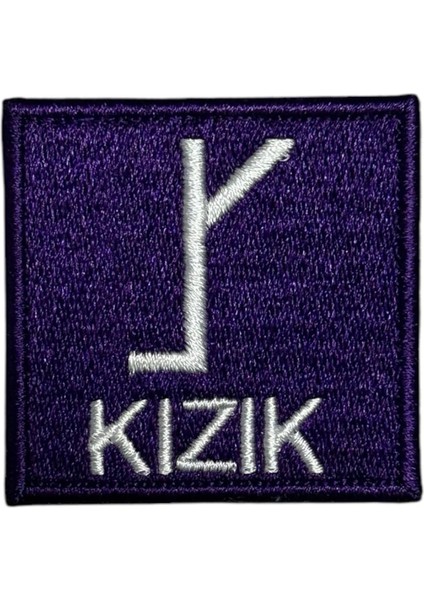 Kızık Türk Oğuz Boyu Tamgası Peç Patch - 5x5 cm