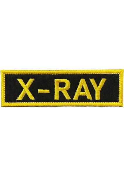 X-Ray Yazılı Radyolog Tıbbi Arması Patch - 10X3 cm
