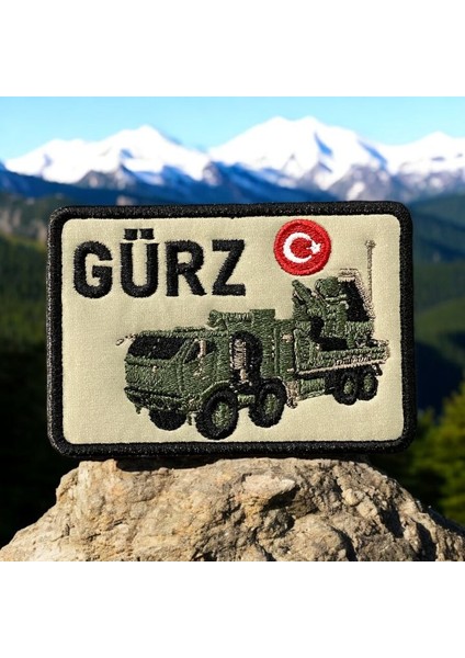 Gürz Alçak Irtifa Hava Savunma Sistemi Patch Peç - 10X7 cm