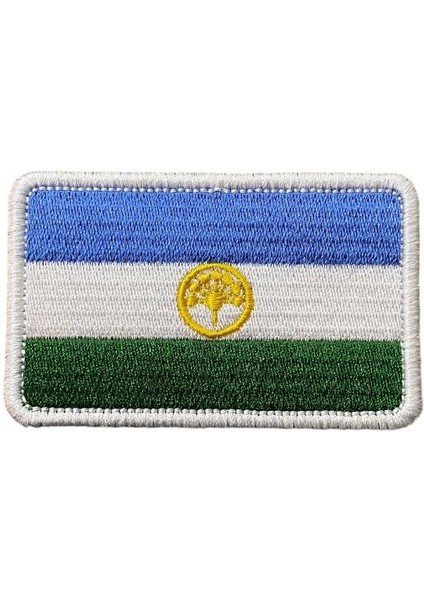 Başkurdistan Bayrağı Peçi Nakış Patch Arma - 8x5 cm