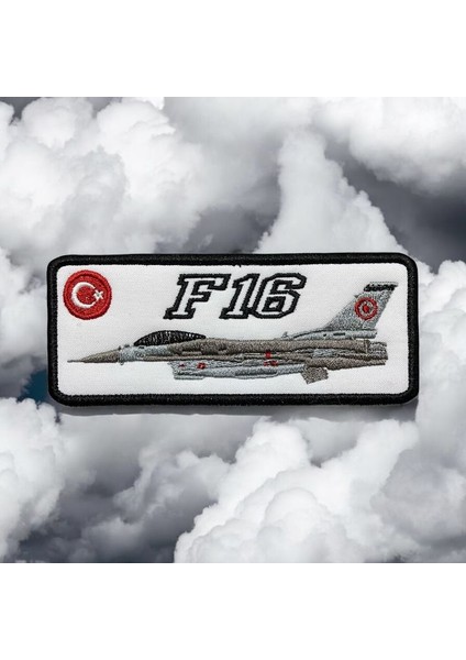 Turkish Air Force F16 Nakış Patch Arma - 12X5 cm