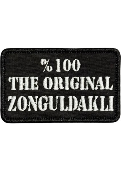 The Zonguldaklı Yazılı Nakış Peç Patch - 8x5 cm