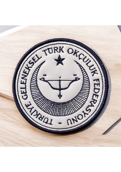 Türk Okçuluk Federasyonu Peçi Arması - 10 cm