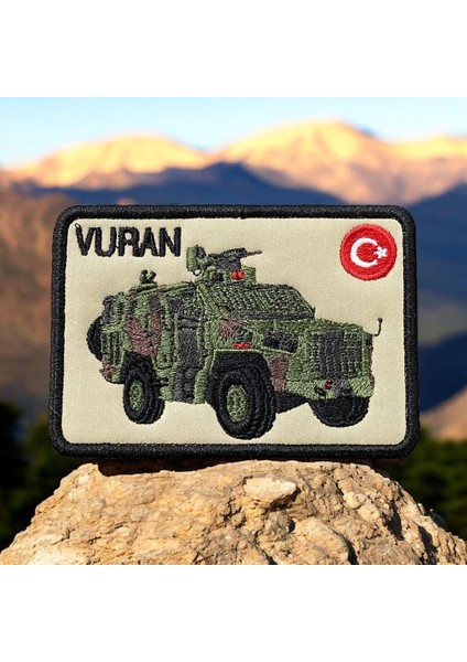Savunma Sanayi Vuran Askeri Zırhlı Araç Peç Arma - 10X7 cm