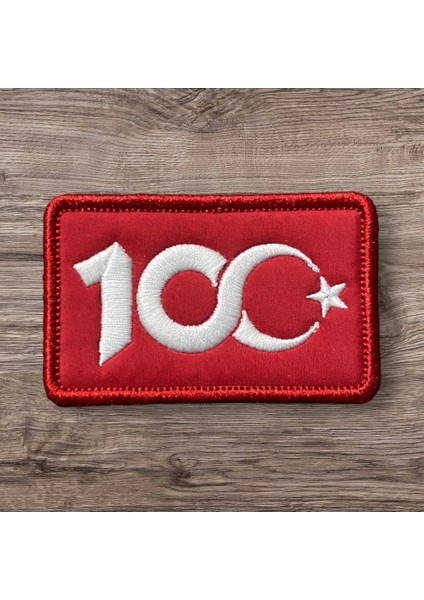Türkiye Cumhuriyeti 100. Yıl Peçi Arması - 8x5 cm