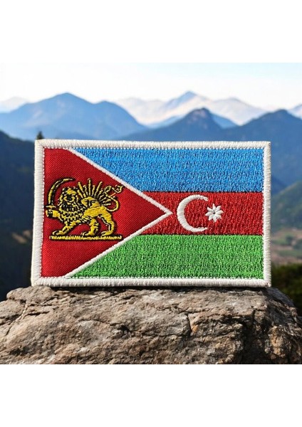Göyce Zengezur Türk Cumhuriyeti Bayrağı Peçi - 8x5 cm