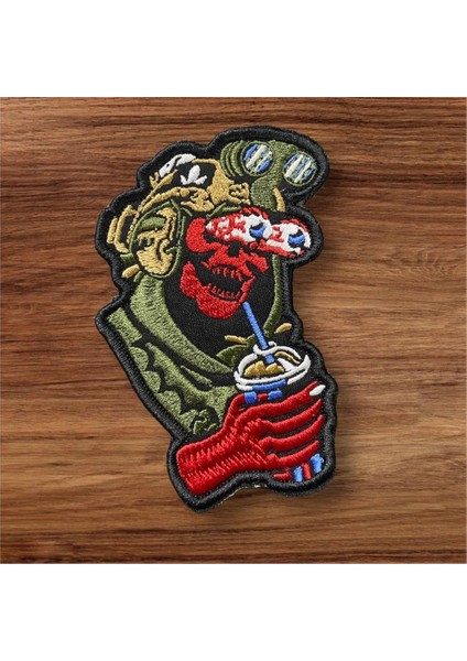 Yeşil Airsoft Taktikal Patch Arma - 8X11 cm