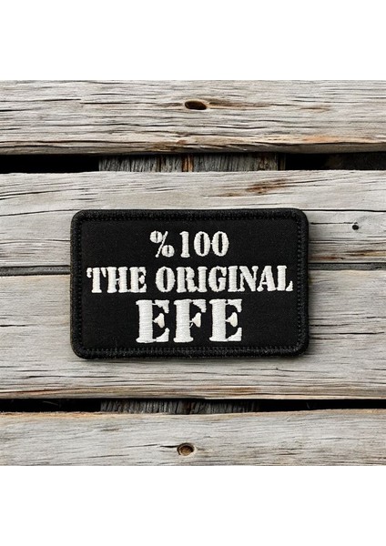 The Efe Yazılı Nakış Patch Peç - 8x5 cm