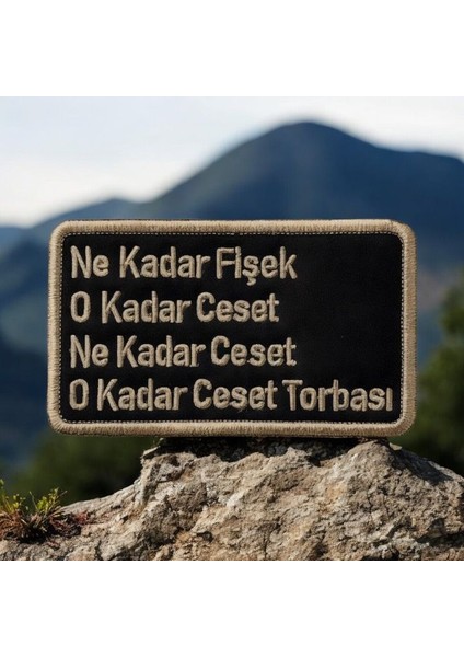 Askeri Replik No.1 Patch Arma Peç Nakış - 10X6 cm