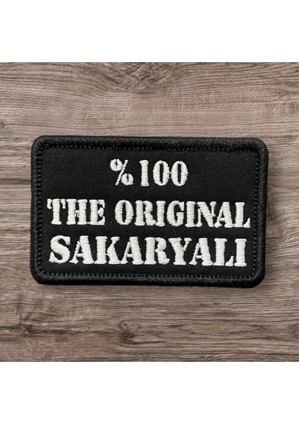 The Sakaryalı Yazılı Nakış Patch Peç - 8x5 cm