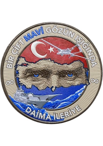 Bir Çift Mavi Gözün Işığında Daima Ileriye Tpu - 9.5 cm