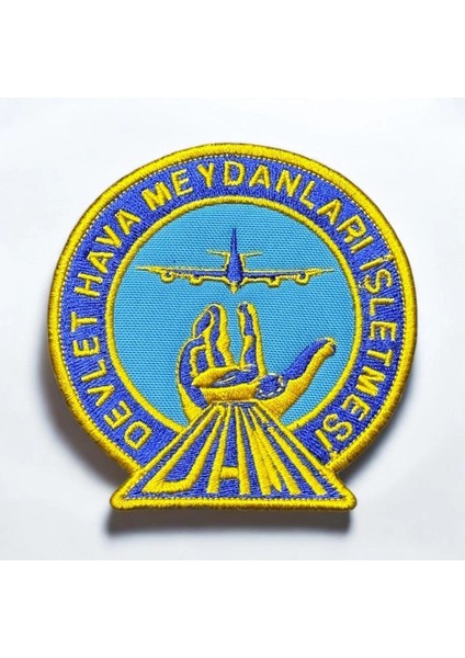 Devlet Hava Meydanları Işletmesi Nakış Patch - 9 cm