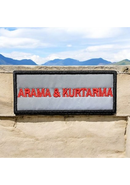 Reflektifli Arama Kurtarma Yansıtıcılı Arma Peç - 10X4 cm