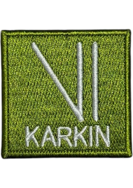 Karkın Türk Oğuz Boyu Tamgası Peç Patch - 5x5 cm