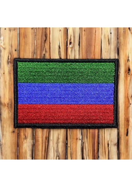 Dağıstan Bayrağı Arması Patch Nakış - 8x5 cm