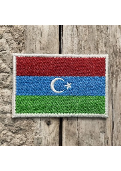 Güney Türkistan Bayrağı Arması Peçi Patch - 8x5 cm