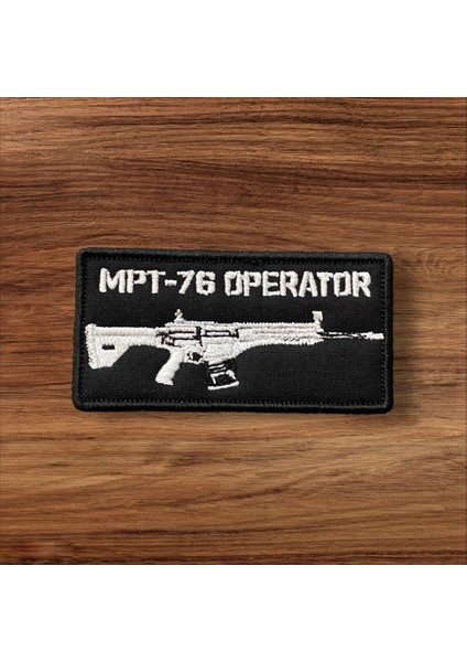 Siyah Renk Mpt-76 Operator Patch Arma - 8x4 cm