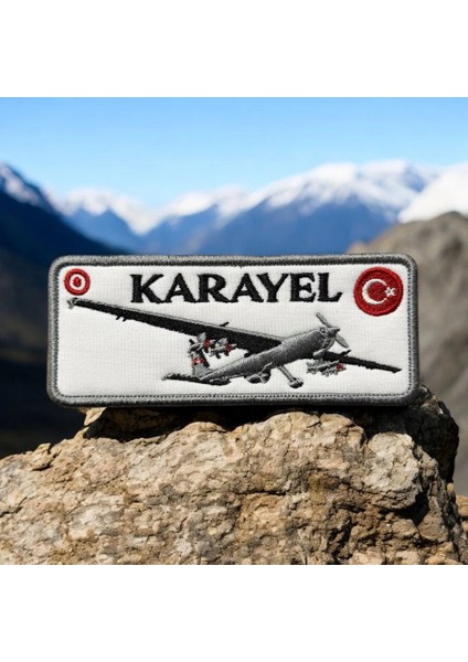 Karayel Iha Peçi Nakış Patch - 12x5 Cm