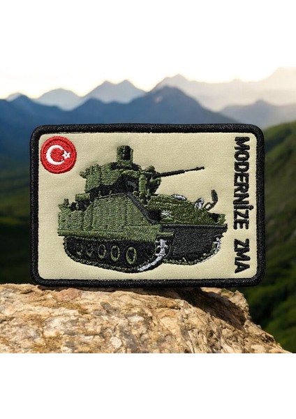 Modernize Zma Nakış Patch Peç Arma - 10X7 cm