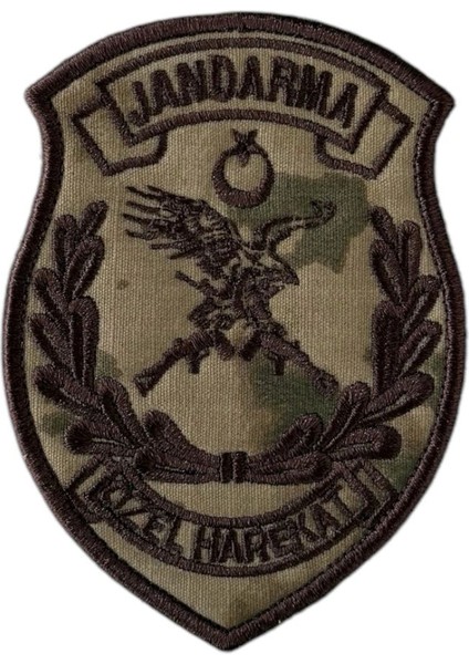 Jandarma Özel Harekat Kol Göğüs Nakış Peç Patch - 7.5X10 cm