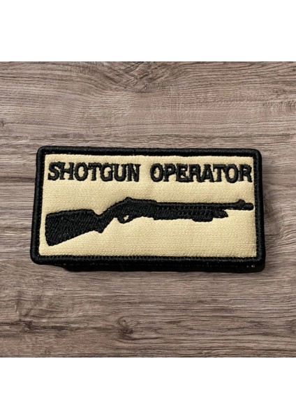Tan Rengi Shotgun Operator Patch Arma - 8x4 cm