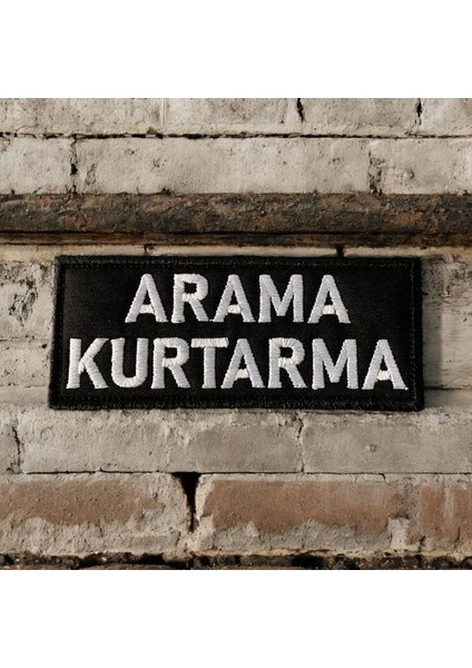 Arama Kurtarma Yazılı Peç Patch Arma - 10X4 cm