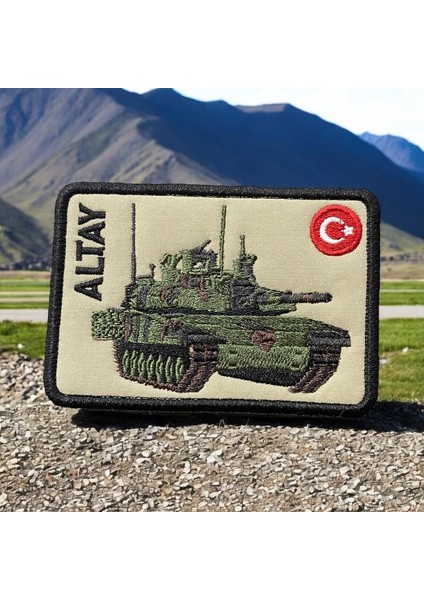 Türk Savunma Sanayi Altay Tankı Patch Peçi - 10X7 cm