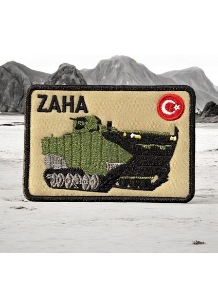 Zaha | Zırhlı Amfibi Hücum Aracı Patch Nakış - 10X6 cm