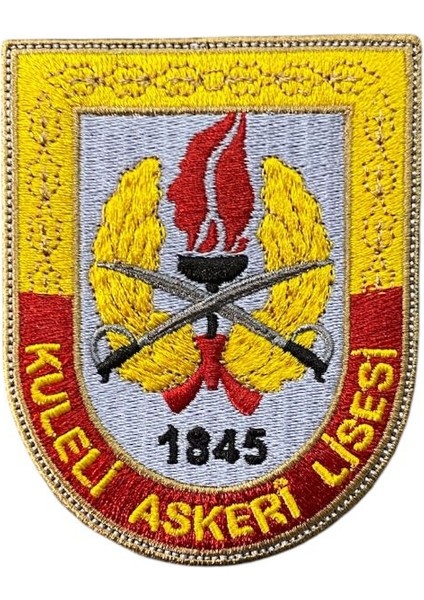 1845 Kuleli Askeri Lisesi Nakış Patch Peç - 7.5X10 cm