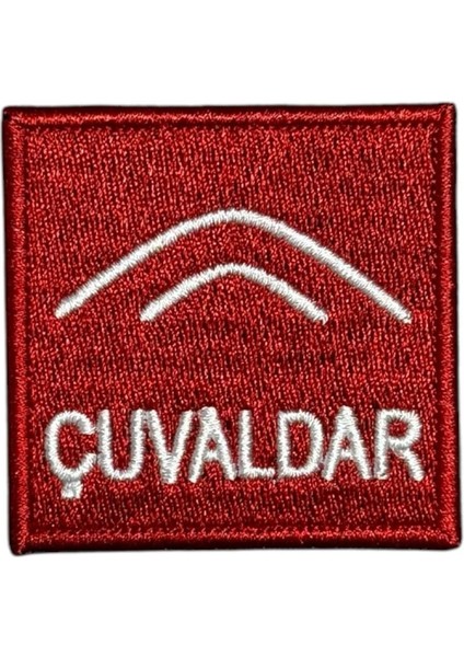 Çuvaldar Türk Oğuz Boyu Tamgası Peç Patch - 5x5 cm