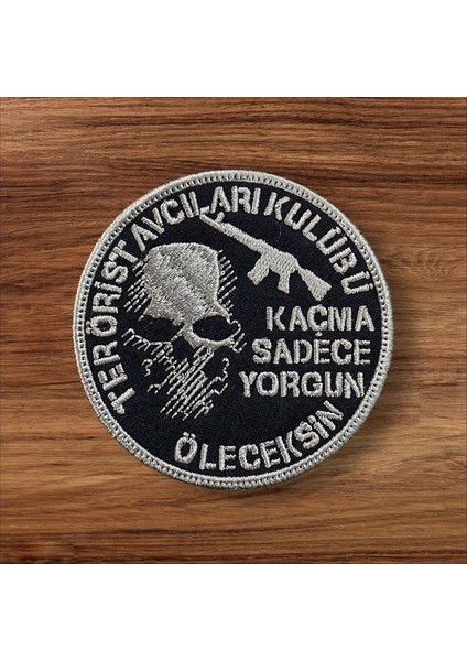 Gri Renk Askeri Replik No.2 Patch Peç Arma - 8 cm
