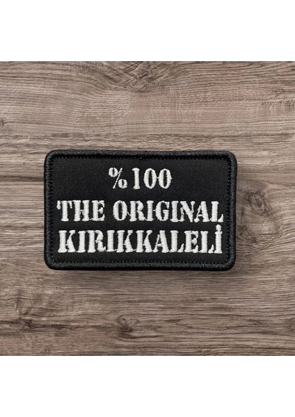 The Kırıkkaleli Yazılı Nakış Patch Peç - 8x5 cm