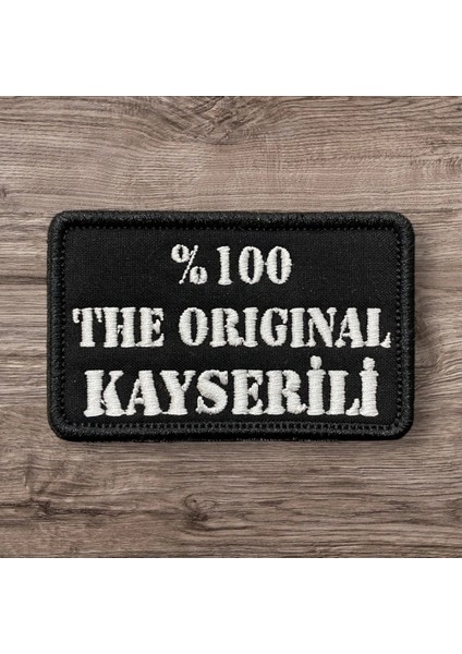 The Kayserili Yazılı Nakış Patch Peç - 8x5 cm