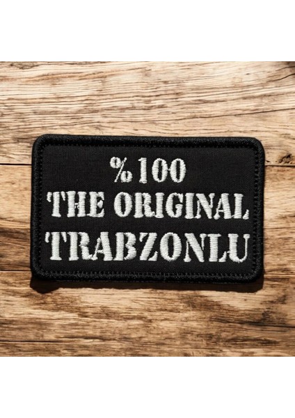 The Trabzonlu Yazılı Nakış Patch - 8x5 cm